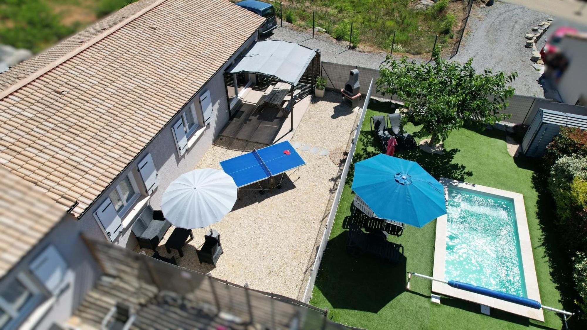 En Ardeche, Gite L'Odyssee Climatise Avec Sa Piscine Privee Et Chauffee Joyeuse Exterior photo